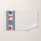 Preppy Boys Dinosaur Gingham - Navy Red & Blue バスタオルセット (ハンドタオル)