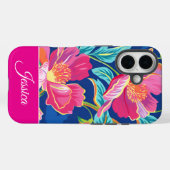 Preppy Bright Floral Personalized Phone Case Case-Mate iPhoneケース (裏面 (横))