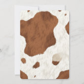 Preppy Bull or Heifer Gender Reveal Hoedown  招待状 (裏面)