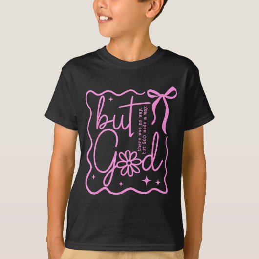 Preppy But God Coquette Bow Christian Religious Fa Tシャツ (正面)