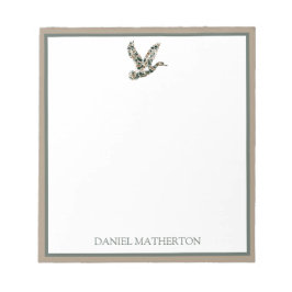 Preppy Camouflage Mallard Duck ノートパッド