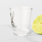 Preppy Camouflage Mallard Duck Monogram ショットグラス (右)