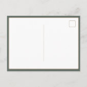 Preppy Camouflage Mallard Duck Monogram ポストカード (裏面)