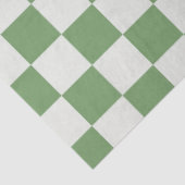 Preppy Checkerboard Green White Mod Retro 薄葉紙 (詳細)