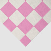 Preppy Checkerboard Pink White Mod Retro 薄葉紙 (詳細)