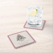 Preppy Chinoiserie Christmas Tree ペーパーコースター (インサイチュ)