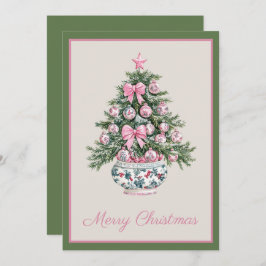 Preppy Chinoiserie Christmas Tree Gift Card Holder シーズンカード