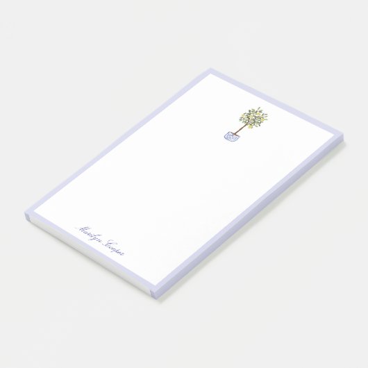 Preppy Chinoiserie Topiary Post-It Notes ポストイット (アングル)