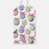 Preppy Christmas Baubles Ornaments ギフトタグ (裏面)