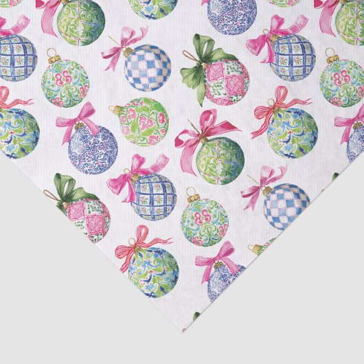 Preppy Christmas Baubles Ornaments 薄葉紙 (詳細)