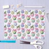 Preppy Christmas Baubles Ornaments 薄葉紙 (クラフト)