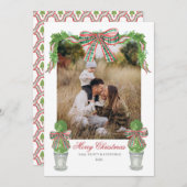 Preppy Christmas Card  招待状 (正面/裏面)