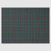 Preppy Christmas Dark Green Plaid  薄葉紙 (正面)