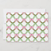 Preppy Christmas Leopard Crest Monogram  招待状 (裏面)