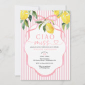 Preppy Citrus Ciao Miss Bridal Shower Invitation 招待状 (正面)