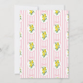 Preppy Citrus Ciao Miss Bridal Shower Invitation 招待状 (裏面)