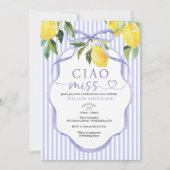 Preppy Citrus Ciao Miss Bridal Shower Invitation 招待状 (正面)