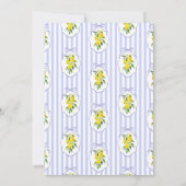 Preppy Citrus Ciao Miss Bridal Shower Invitation 招待状 (裏面)