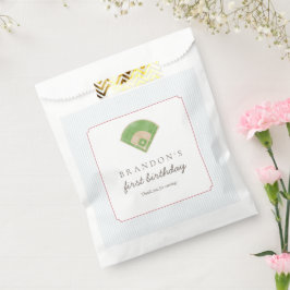 Preppy Classic Baseball First Birthday Rookie One フェイバーバッグ