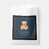 Preppy Classic Teddy Bear Baby Shower  フェイバーバッグ (正面)