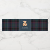 Preppy Classic Teddy Bear Baby Shower  ペットボトルラベル (シングルラベル)
