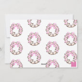 Preppy Coastal Oyster Bow Wreath Photo Holiday シーズンカード (裏面)