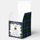 Preppy Coquette Bow Bear Baby Shower Favor Box フェイバーボックス (オープン)