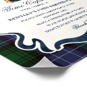 Preppy Coquette Bow Bear Birthday Time Capsule ポスター (角)