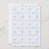 Preppy Couquette Coastal Baby Birth Announcement 招待状 (裏面)