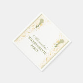 Preppy Courtside Pickleball Bachelorette Party スタンダードカクテルナプキン (角)