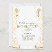 Preppy Courtside Pickleball Bachelorette Party 招待状 (正面)