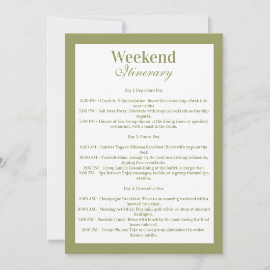 Preppy Courtside Pickleball Bachelorette Party 招待状 (裏面)