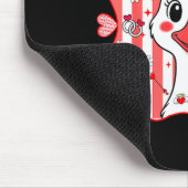 Preppy Cute Goose Coquette Bow Valentine's Day Wom マウスパッド (コーナー)