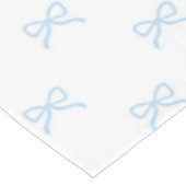 Preppy Elegant Blue Bow Pattern Spring & Summer テーブルクロス (アングル)