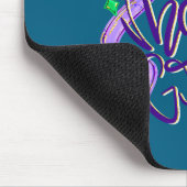 Preppy Fat Tuesday Mardi Gras Coquette Bow Women G マウスパッド (コーナー)