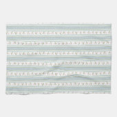 Preppy Floral Stripe Kitchen Towel キッチンタオル (横)