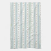 Preppy Floral Stripe Kitchen Towel キッチンタオル (縦)