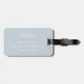 Preppy Floral Stripe Luggage Tag ラゲッジタグ (裏面横)