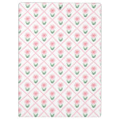 Preppy floral trellis grandmillenial クリップボード (裏面)