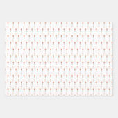 Preppy For Girl Pink Christmas Nutcracker ラッピングペーパーシート (正面3)