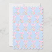 Preppy Girls Cowgirl First Rodeo Birthday 招待状 (裏面)