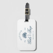 Preppy Girls Trip Bachelorette Weekend Beach Palm ラゲッジタグ (正面縦)
