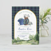 Preppy Golf New to the Club Baby Shower Invitation 招待状 (スタンド正面)