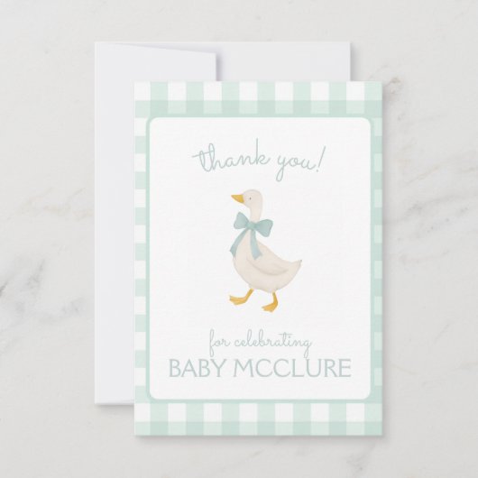 Preppy Goose サンキューカード (正面)
