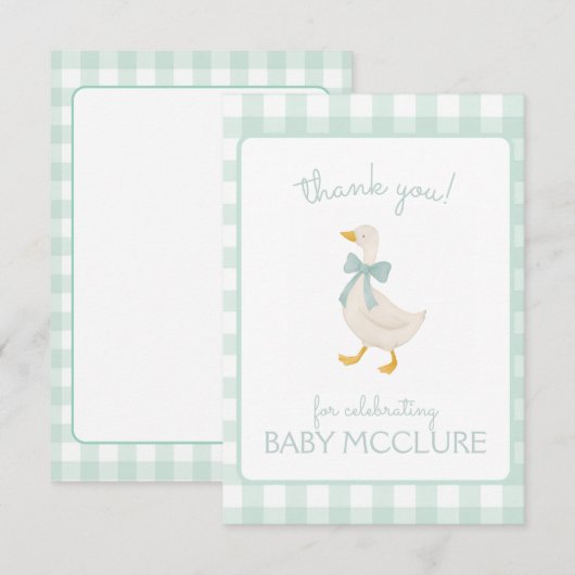 Preppy Goose サンキューカード (正面/裏面)
