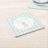 Preppy Goose スクエアペーパーコースター (アングル)
