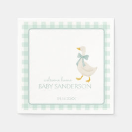Preppy Goose Baby Shower Napkins スタンダードカクテルナプキン
