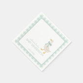 Preppy Goose Baby Shower Napkins スタンダードカクテルナプキン (角)