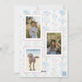 Preppy Grandmillennial Christmas Bow Swag Photo シーズンカード (裏面)