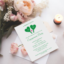 Preppy Green and Pink Pickleball Engagement Party
